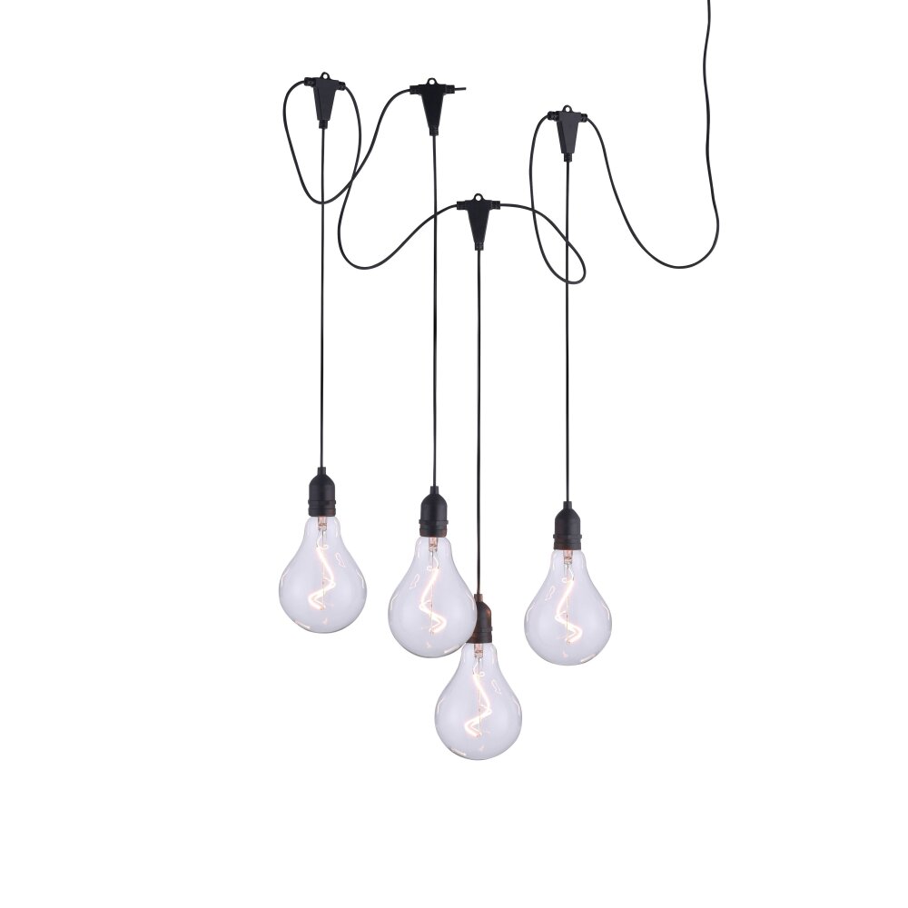 Leuchten-Direkt ENNI Buitenhanglamp LED Zwart, 4-lichts main product photo