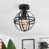 Freguesia Plafondlamp Zwart, 1-licht