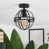 Freguesia Plafondlamp Zwart, 1-licht