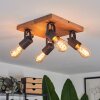 Kouk Plafondlamp Natuurlijke kleuren, Zwart, 4-lichts Kouk Plafondlamp Natuurlijke kleuren, Zwart, 4-lichts
