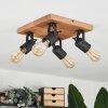 Kouk Plafondlamp Natuurlijke kleuren, Zwart, 4-lichts Kouk Plafondlamp Natuurlijke kleuren, Zwart, 4-lichts