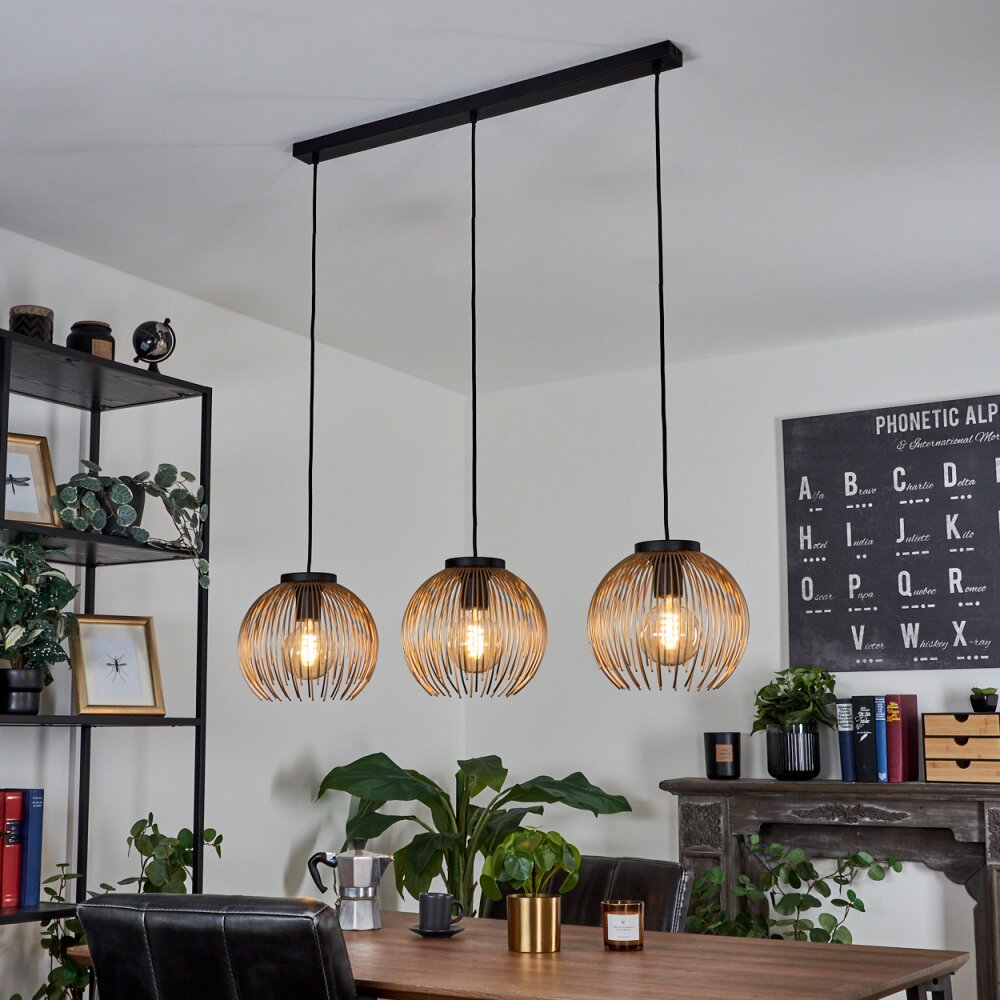 Keryvaland Hanger Zwart, 3-lichts
