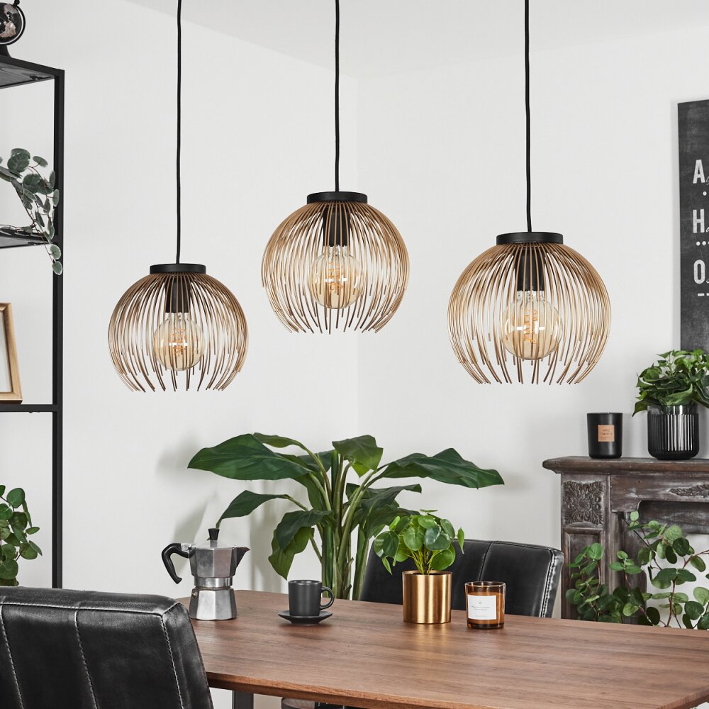 Keryvaland Hanger Zwart, 3-lichts