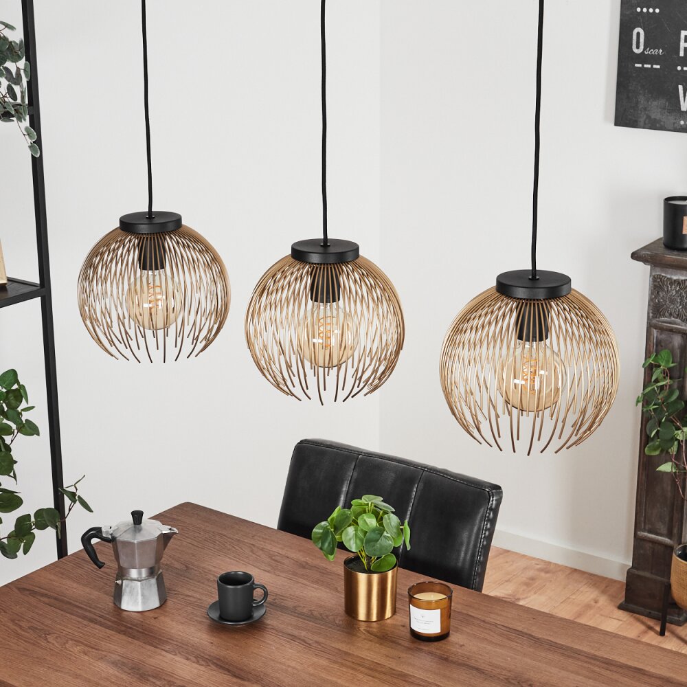Keryvaland Hanger Zwart, 3-lichts