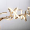 Leuchten Direkt CURLS Hanglamp LED Messing, 4-lichts