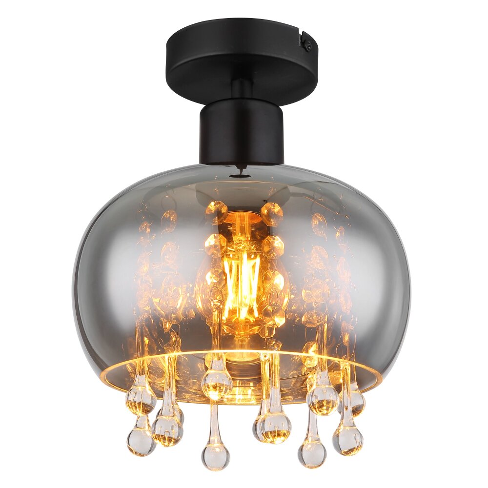 Globo CORRY Plafondlamp Zwart, 1-licht main product photo