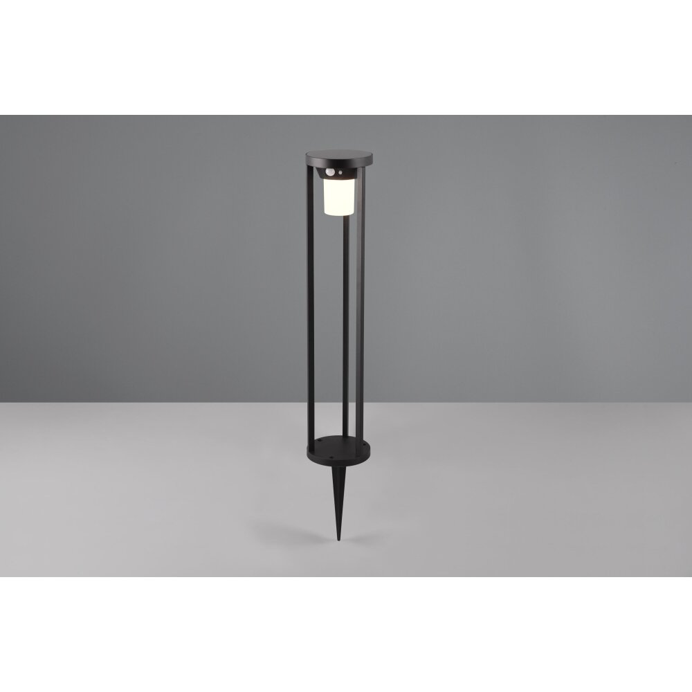 Trio Carmo Solarlamp LED Zwart, 1-licht, Bewegingsmelder