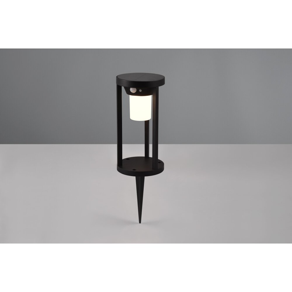 Trio Carmo Solarlamp LED Zwart, 1-licht, Bewegingsmelder