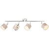 Brilliant Alexia Plafondlamp Zilver, 4-lichts