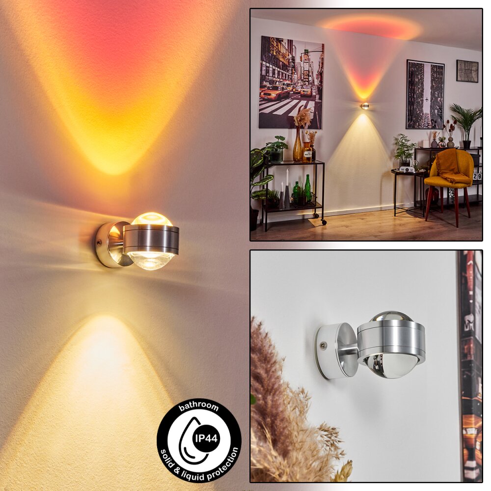 Indore Muurlamp LED Aluminium, 2-lichts main product photo