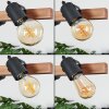Kouk Hanglamp Natuurlijke kleuren, Zwart, 4-lichts Kouk Hanglamp Natuurlijke kleuren, Zwart, 4-lichts