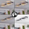 Rodekro Plafondlamp LED Zwart, Zilver, 1-licht