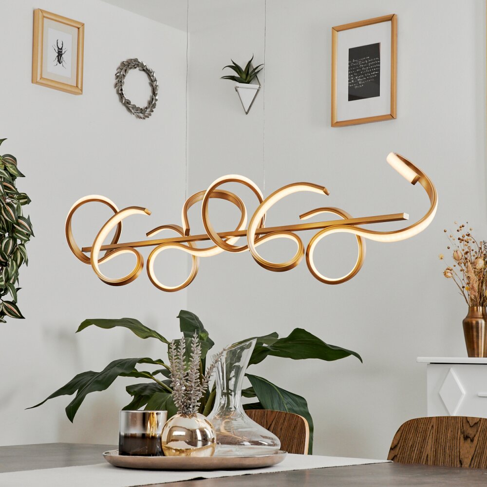 Lavaca Hanglamp LED Messing, 4-lichts