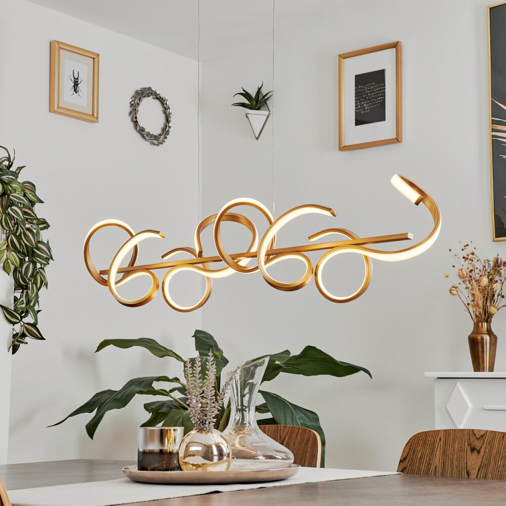 Lavaca Hanglamp LED Messing, 4-lichts