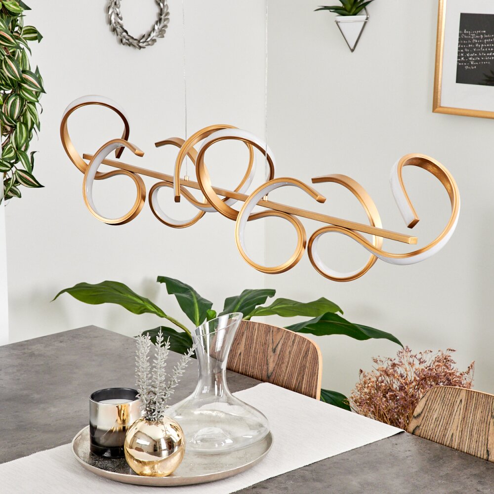 Lavaca Hanglamp LED Messing, 4-lichts