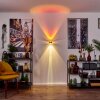 Sapri Muurlamp Oud messing, Zwart, 1-licht