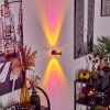 Sapri Muurlamp Oud messing, Zwart, 1-licht
