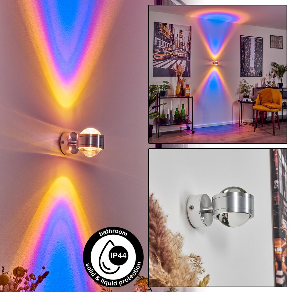 Indore Muurlamp LED Aluminium, 2-lichts main product photo
