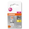 OSRAM LED BASE PIN Set van 3 G9 1,9 Watt 2700 Kelvin 200 Lumen OSRAM LED BASE PIN Set van 3 G9 1,9 Watt 2700 Kelvin 200 Lumen