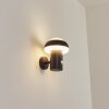 Vinara Buiten muurverlichting LED Zwart, 1-licht, Bewegingsmelder