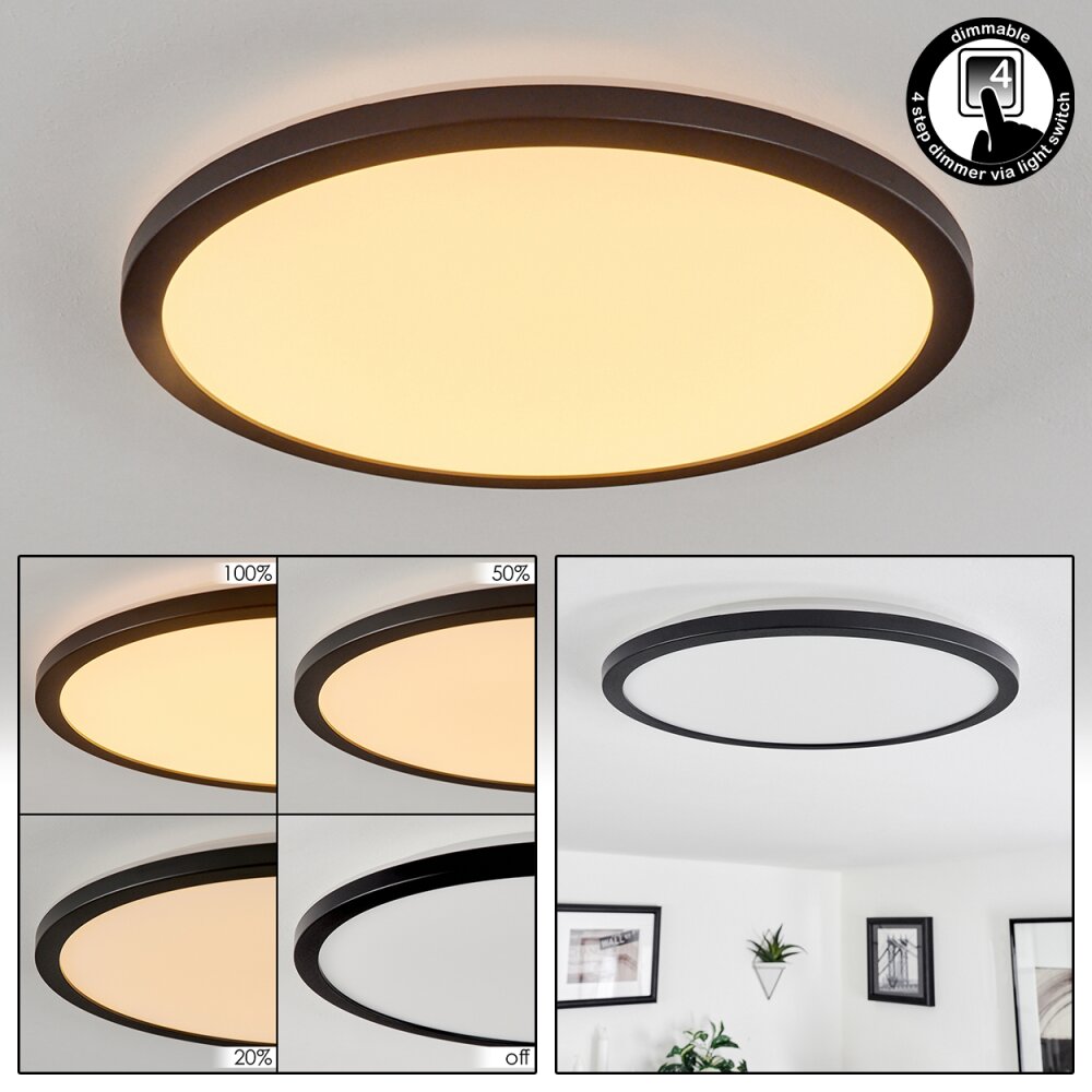 Tamesch Plafondpaneel LED Zwart, 1-licht main product photo