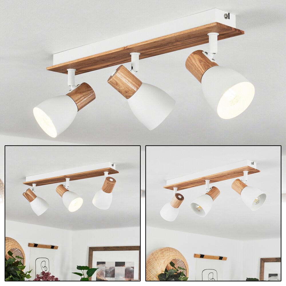 Kouek Plafondlamp Natuurlijke kleuren, Wit, 3-lichts main product photo
