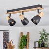 Kouek Plafondlamp Natuurlijke kleuren, Zwart, 3-lichts