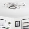 Olok Plafondlamp LED Nikkel mat, 1-licht, Afstandsbediening