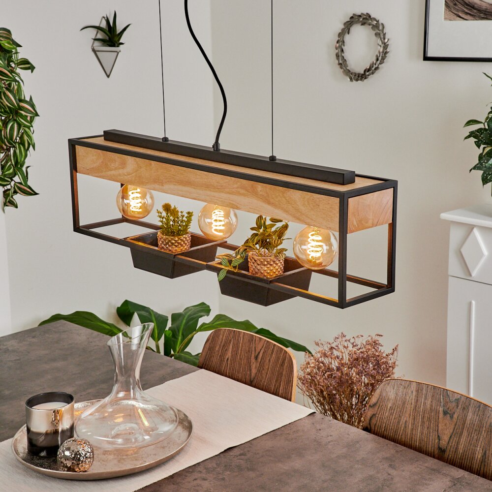 Colebrook Hanglamp Zwart, 3-lichts main product photo