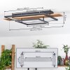 Pompu Plafondlamp LED Natuurlijke kleuren, Zwart, 1-licht