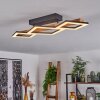 Tavon Plafondlamp LED Natuurlijke kleuren, Zwart, 1-licht