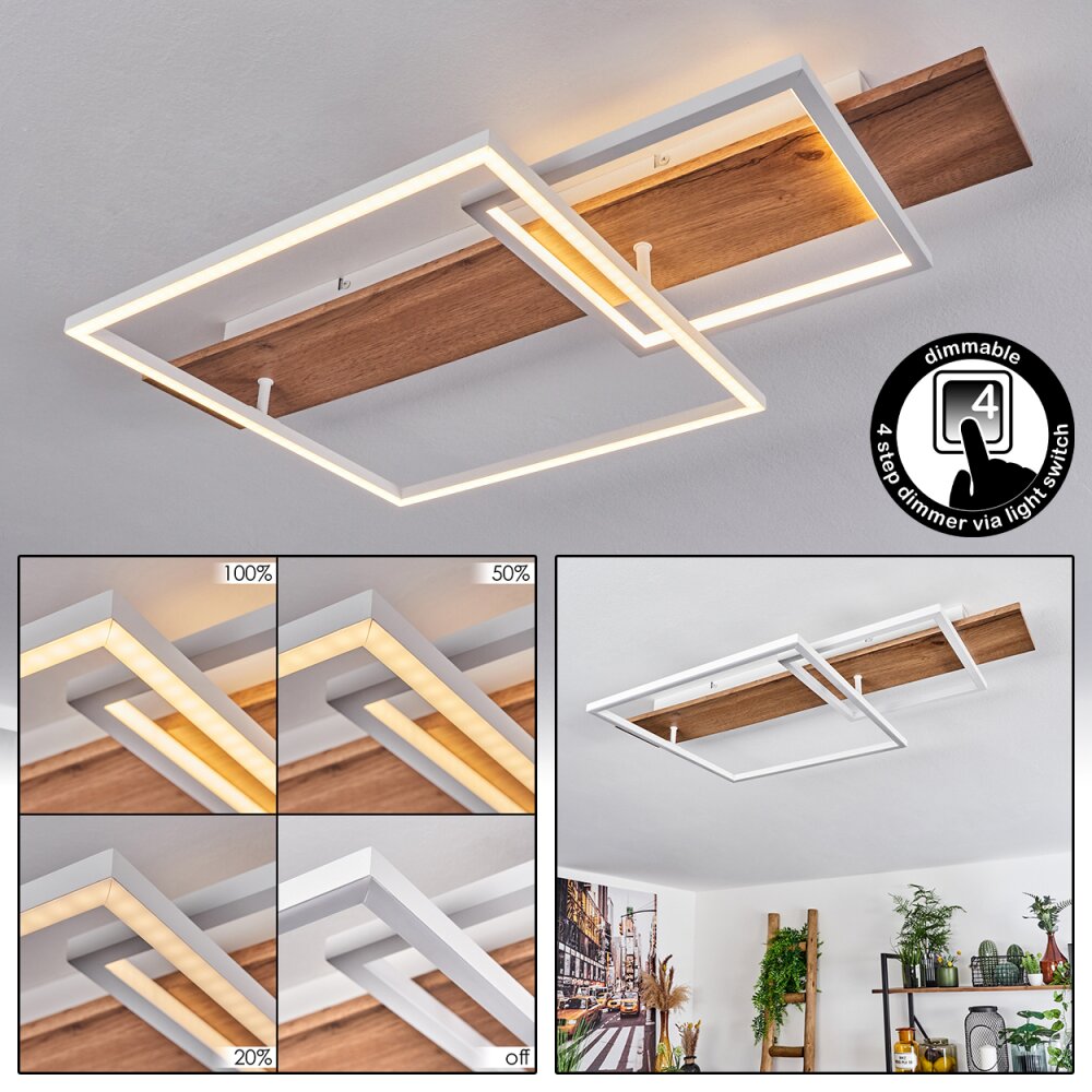 Pompu Plafondlamp LED Natuurlijke kleuren, Wit, 1-licht main product photo