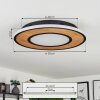 Chrop Plafondlamp LED Zwart, 1-licht