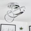 Dauntey Plafondlamp LED Chroom, 1-licht
