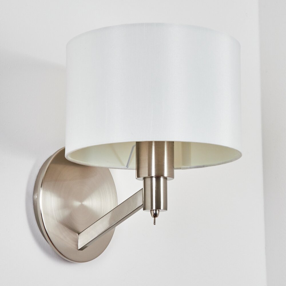 Manhenha Muurlamp Nikkel mat, 1-licht