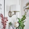 Manhenha Muurlamp Nikkel mat, 1-licht