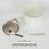 Manhenha Muurlamp Nikkel mat, 1-licht
