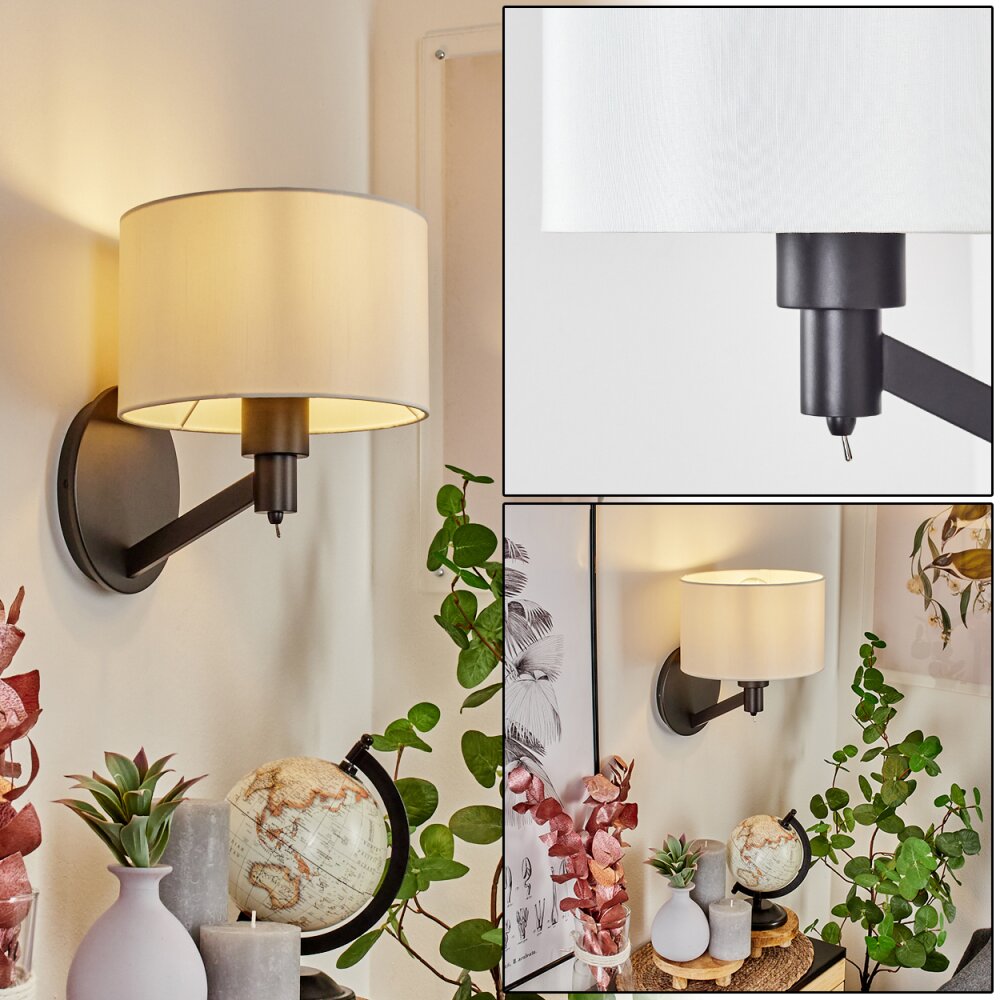 Manhenha Muurlamp Zwart, 1-licht main product photo