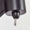 Manhenha Muurlamp Zwart, 1-licht