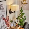 Manhenha Muurlamp Zwart, 1-licht