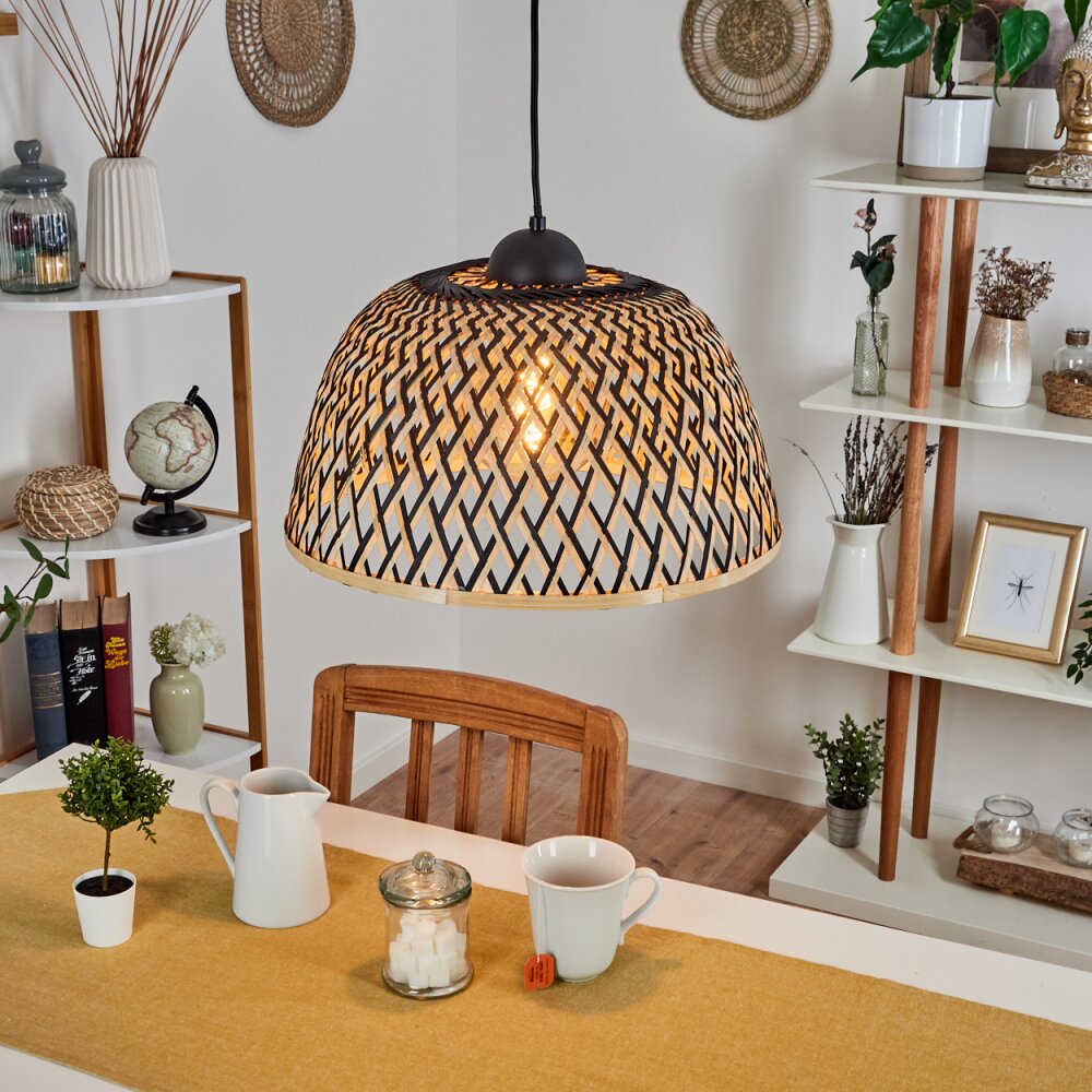 Barayn Hanger Natuurlijke kleuren, Zwart, 1-licht main product photo