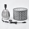 Osorno Tafellamp Chroom, Zwart, 1-licht