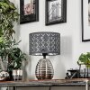 Osorno Tafellamp Chroom, Zwart, 1-licht