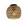 Globo COLLY Plafondlamp Zwart, 1-licht