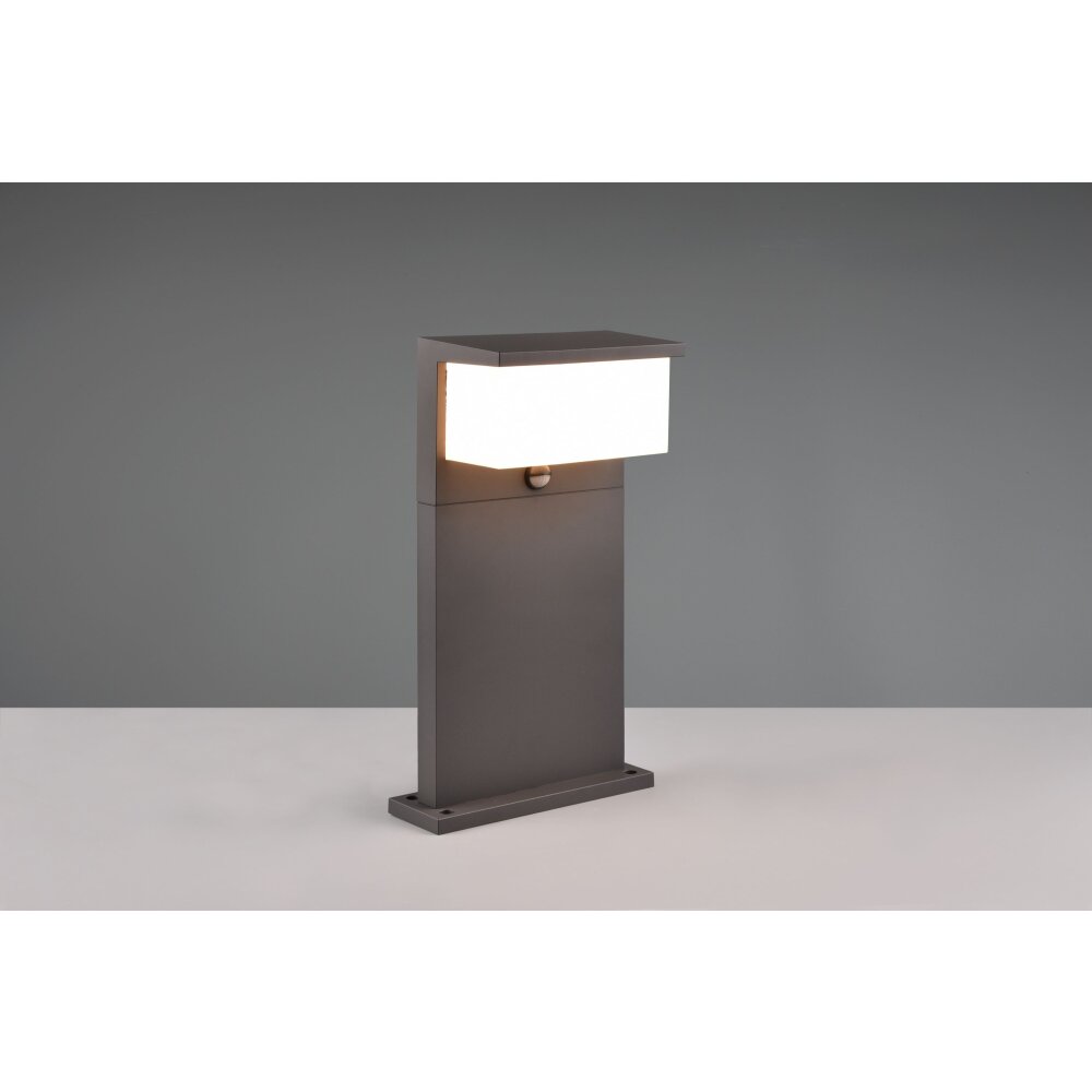 Trio Nestos Sokkellamp LED Antraciet, 1-licht, Bewegingsmelder main product photo