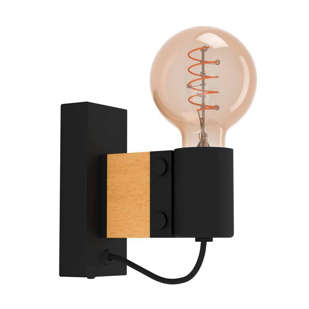 Eglo BAILRIGG Muurlamp Natuurlijke kleuren, Zwart, 1-licht main product photo