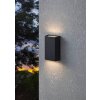 Eglo SPONGANO Buiten muurverlichting LED Zwart, 2-lichts