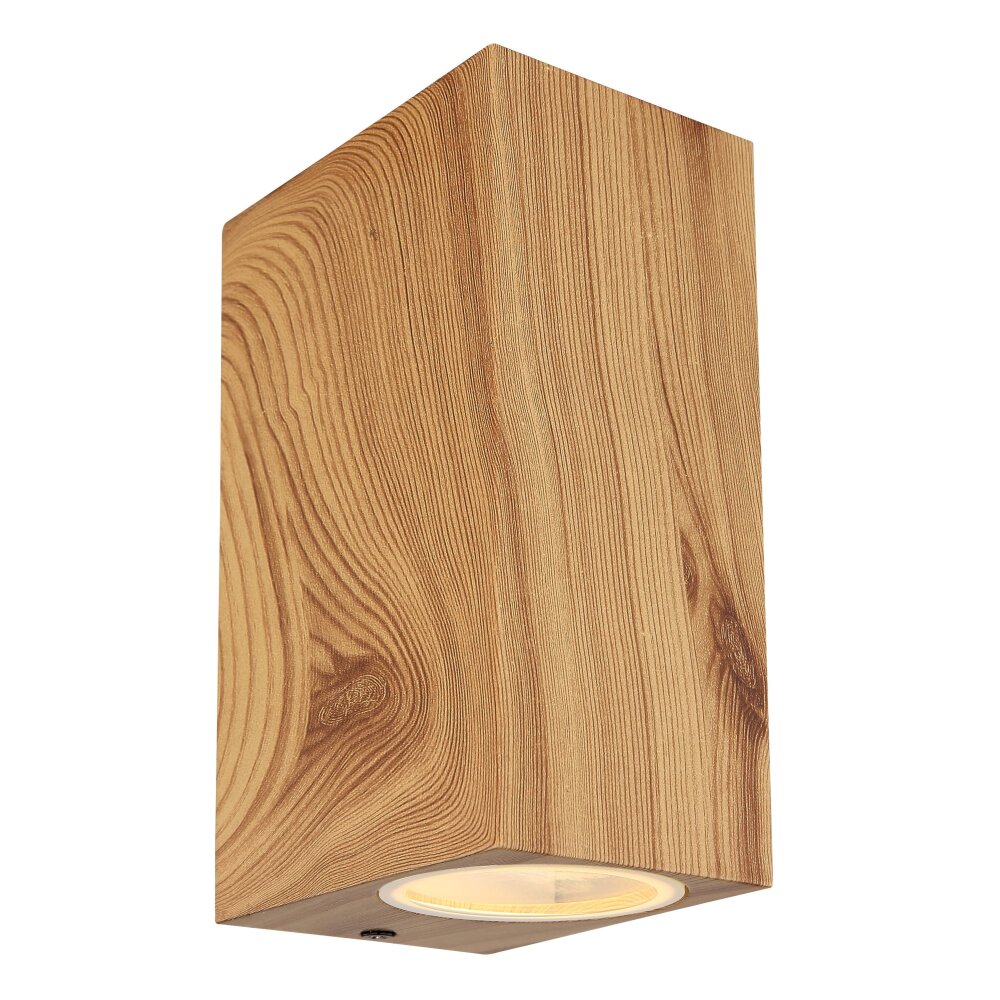 Globo VERONIKA Buiten muurverlichting houtlook, 2-lichts main product photo