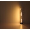 Globo GERONIMO Staande lamp LED houtlook, Zwart, 1-licht