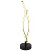 Globo GERONIMO Tafellamp LED houtlook, Zwart, 1-licht